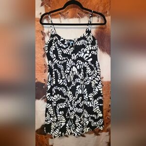 Nine West Black and White Patterned Blouse